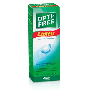 OPTI-FREE EXPRESS SOLUCION DESINFECTANTE MULTI-PROPOSITO LIMPIA SIN FROTAR 355ML - Alcon