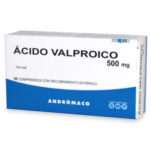 ACIDO VALPROICO x30 COMPRIMIDOS CON RECUBIERTO DE 500 MG - Andromaco