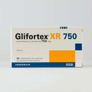 GLIFORTEX XR COMPRIMIDOS RECUBIERTOS DE LIBERACION PROLONGADA 750MG.30 - Andromaco