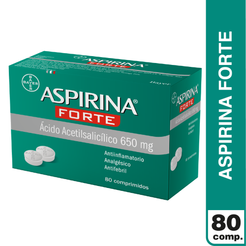 ASPIRINA FORTE x80 COMPRIMIDOS DE 650 MG - Bayer
