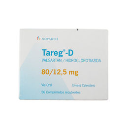 TAREG-D 80/12,5 MG. 56 COMP. REC. - Novartis