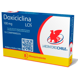 DOXICICLINA x10 COMPRIMIDOS DE 100 MG - Lab. chile