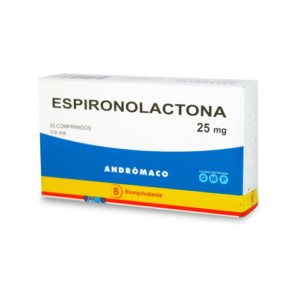 ESPIRONOLACTONA 25 MG. 20 COMP. (AND) - Genericos