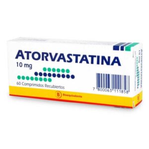 ATORVASTATINA 10 MG. 30 COMP. - Genericos