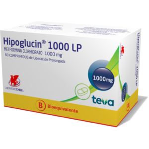 HIPOGLUCIN 1000 LP COMPRIMIDOS DE LIBERACION PROLONGADA 1000MG.60 - Lab. chile