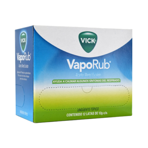 VICK VAPORUB 12 GR. CAJA 12 UND. - P&g farma