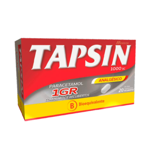 TAPSIN 1000SC ANALGESICO COMPRIMIDOS RECUBIERTOS 1G.20 - Maver