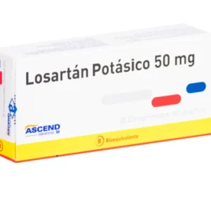 LOSARTAN POTASICO 50 MG. 30 COMP. (MNT) - Genericos