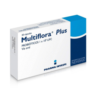 MULTIFLORA PLUS x30 CAPSULAS DE 100.000.000 UFC - Pharma investi