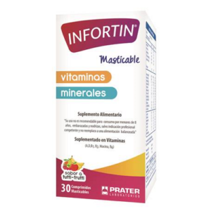 INFORTIN COMPRIMIDOS MASTICABLES 30 SABOR TUTTI FRUTTI - Prater