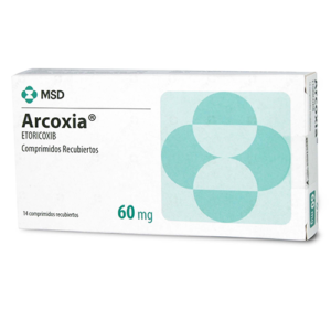 ARCOXIA COMPRIMIDOS RECUBIERTOS 60MG.14 - Merck sharp & d