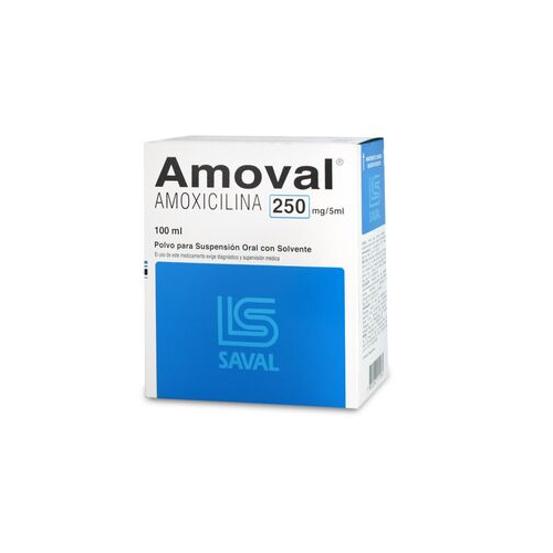 AMOVAL SUSPENSION 250 MILIGRAMOS 100ML. - Saval