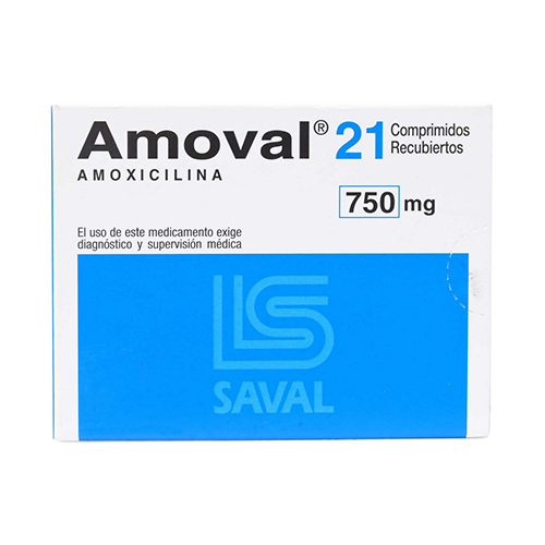 AMOVAL x21 COMPRIMIDOS DE 750 MG - Saval