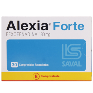 ALEXIA FORTE COMPRIMIDOS RECUBIERTOS 180 MILIGRAMOS 30 - Saval