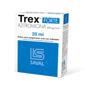 TREX FORTE POLVO PARA SUSPENSION ORAL CON SOLVENTE 400MG/5ML.20ML - Saval
