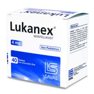 LUKANEX USO PEDIATRICO SOBRES CON GRANULADO ORAL 4 MILIGRAMOS. 40 - Saval