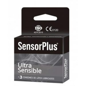 PRESERVATIVOS SENSOR PLUS 3 UN. ULTRA SENSIBLE - Sin laboratorio