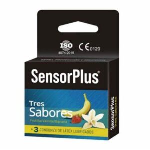 PRESERVATIVOS SENSOR PLUS 3 UN. SABORES - Sin laboratorio