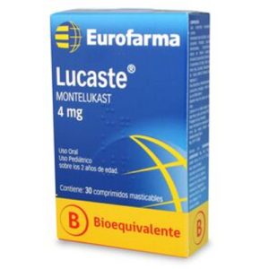 LUCASTE x30 COMPRIMIDOS MASTICABLES DE 4 MG - Eurofarma etico