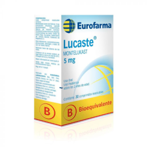LUCASTE x30 COMPRIMIDOS MASTICABLES DE 5 MG - Eurofarma etico