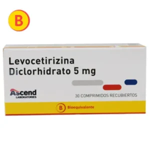 LEVOCETIRIZINA 5 MG. 30 COMP. (ASC) - Genericos