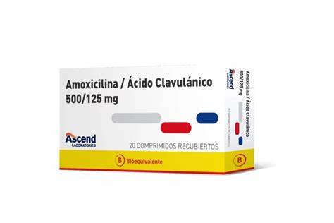 AMOXICILINA + AC. CLAVULANICO 500/125 MG. 20 COMP. (ASC) - Genericos