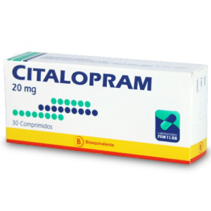 CITALOPRAM x30 COMPRIMIDOS RECUBIERTOS DE 20 MG - Mintlab