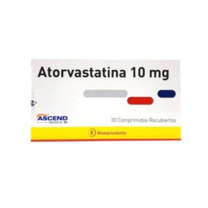 ATORVASTATINA 10 MG. 30 COMP. (ASC) - Genericos