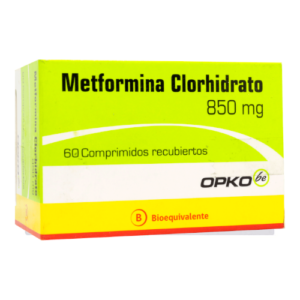 METFORMINA CLORHIDRATO x60 COMPRIMIDOS RECUBIERTOS DE 850 MG - Opko chile sa