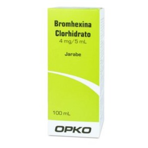 BROMHEXINA 4 MG JARABE DE 100 ML - Opko chile sa