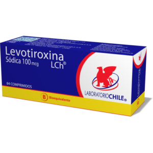 LEVOTIROXINA x84 COMPRIMIDOS DE 100 MCG - Lab. chile