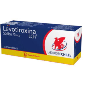 LEVOTIROXINA x56 COMPRIMIDOS DE 75 MCG - Lab. chile