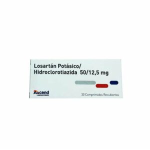 LOSARTAN 50 MG + HIDROCLO. 12,5 MG. 30 COMP. (ASC) - Genericos