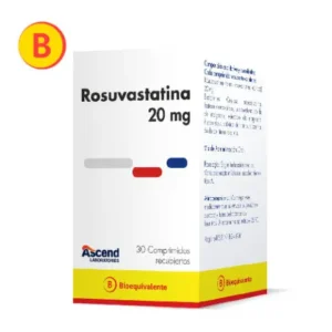 ROSUVASTATINA 20 MG 30 COMP. - Genericos
