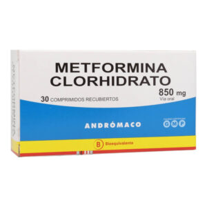 METFORMINA 850 MG. 30 COMP. (AND) (B) - Sin laboratorio