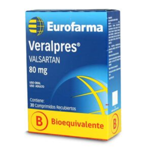 VERALPRES x30 COMPRIMIDOS RECUBIERTOS DE 80 MG - Eurofarma etico