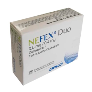 NEFEX DUO x30 CAPSULAS DE 0,5 MG - Opko chile sa